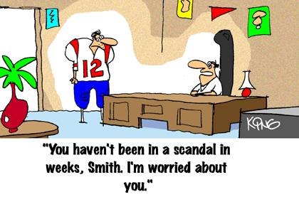 Funny Cartoon - No Scandal